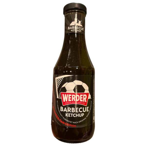 WERDER Barbecue Ketchup 450 ml – Rauchig-Würzige Grillsauce mit Tomatengeschmack