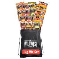 Wild West Beef Jerky Mix Set 1 kg – 5 Sorten Jerky...