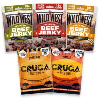 Wild West Beef Jerky Mix Set 1 kg – 5 Sorten Jerky...