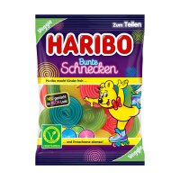 HARIBO Bunte Schnecken vegetarisch 160 g –...