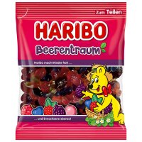 Haribo Beerentraum 160 g – Fruchtgummi-Mix mit...