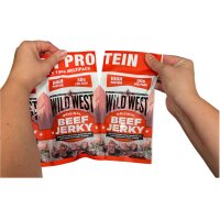 3x Wild West Original Beef Jerky Multipack (3x100g) – proteinreicher Rindfleisch-Snack