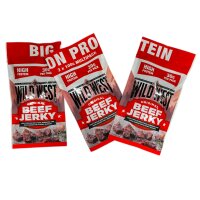 3x Wild West Original Beef Jerky Multipack (3x100g) – proteinreicher Rindfleisch-Snack