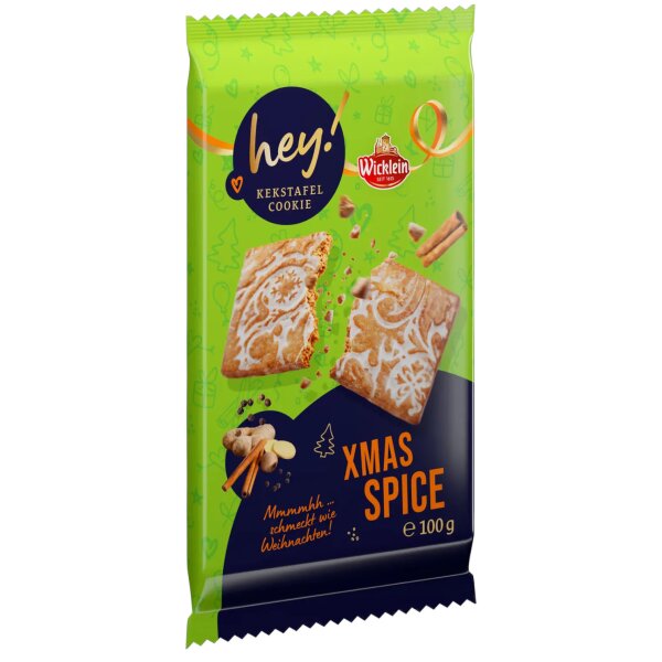 Wicklein hey! Kekstafel X-Mas Spice 100 g Kekse Tafel Weihnachten