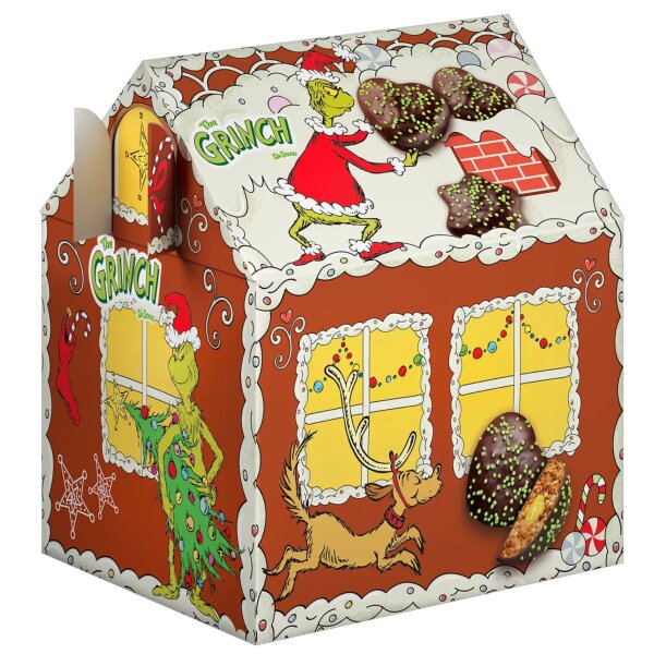Wicklein The Grinch Lebkuchenhaus mit Limetten-Zitronen-Füllung 200 g Weihnachten