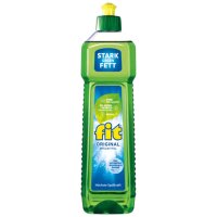 3x Fit Original Spülmittel, pflanzenbasierte Inhaltsstoffe – 750 ml - Flasche