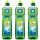 3x Fit Original Spülmittel, pflanzenbasierte Inhaltsstoffe – 750 ml - Flasche