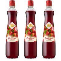 3x YO Fruchtsirup Erdbeere 700 ml – Erdbeersirup...