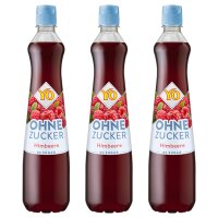 3x YO Sirup Himbeere ohne Zucker 700 ml –...