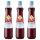 3x YO Sirup Himbeere ohne Zucker 700 ml – Zuckerfreier Himbeersirup für Wasser, Drinks & Cocktails