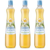 3x YO Sirup Holunderblüte ohne Zucker 700 ml –...