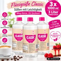 3x Huxol Classic Flüssigsüße 1000 ml...