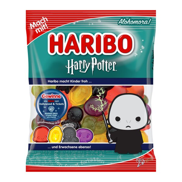 Haribo Harry Potter Lord Voldemort 160 g – Fruchtgummi Zauberwelt Fan-Edition