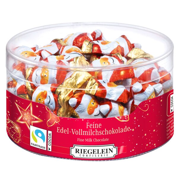 Riegelein Minis Weihnachtswichtel 400 g – 64 Stück Schokoladenfiguren für Weihnachten