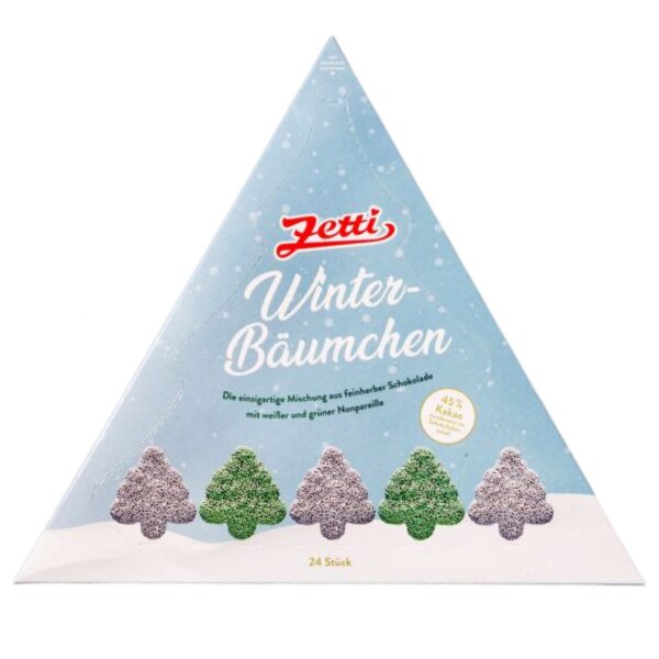Zetti Winterbäumchen 200 g – Feinherbe Schokolade mit bunten Zuckerstreuseln