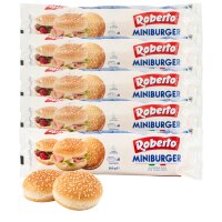 40 Roberto Mini Burger Brötchen Sesam - 5 Pack...