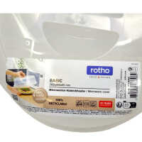 Rotho BASIC Mikrowellen-Abdeckhaube transparent 26,5 cm