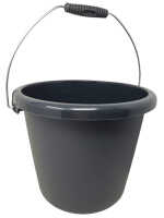 Curver Eimer 10 Liter anthrazit Henkel Griff Putzeimer...