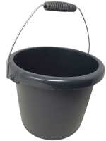 Curver Eimer 5 Liter anthrazit Henkel Griff Putzeimer...