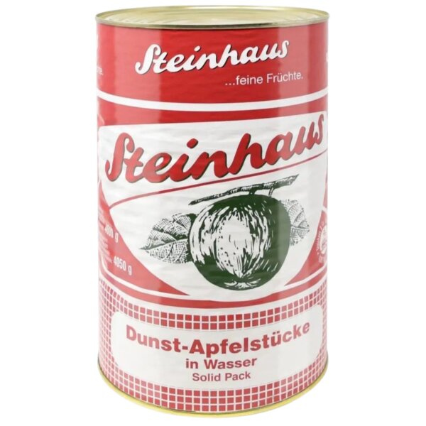 Dunst Apfelstücke 4250 ml Steinhaus – Fruchtige Apfelstücke für Dessert, Kuchen und Gastronomie