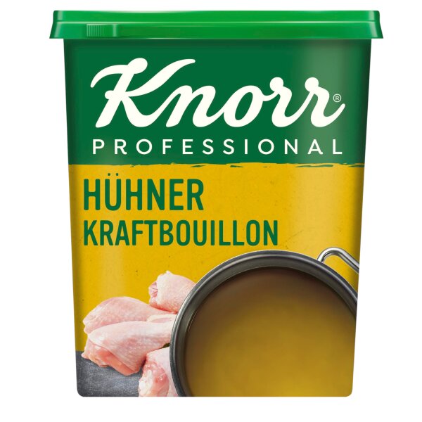 Knorr Professional Hühner Kraftbouillon 1 kg – Sofort lösliche Hühnerbrühe für Suppen, Saucen & Gastronomie