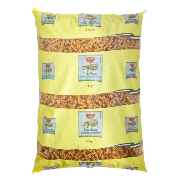 Mamma Lucia Vollkorn Spiralen Fusilli 5 kg – Vollkornnudeln Pasta Vorrat