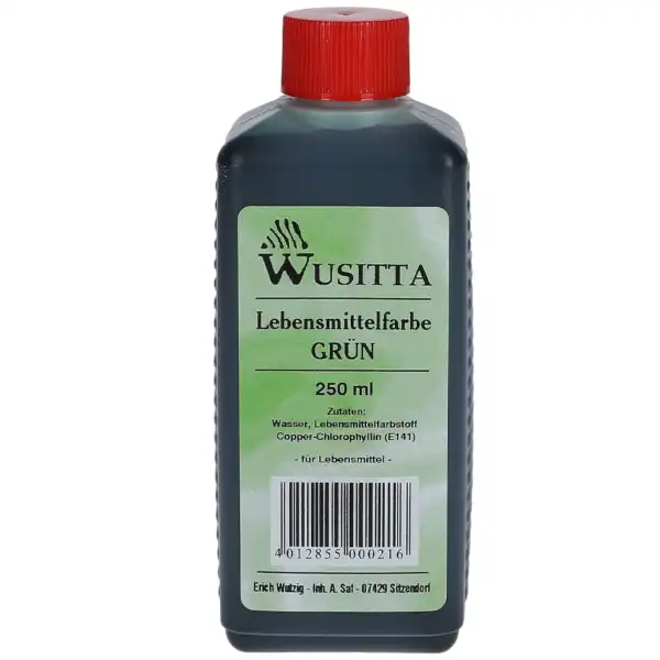 Wusitta Lebensmittelfarbe Grün 250 ml Lebensmittel Backen Farbe