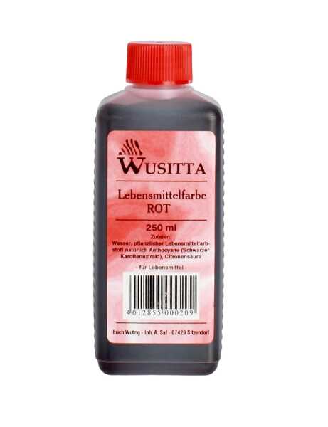 Wusitta Lebensmittelfarbe Rot Lebensmittel Färben Halloween 250ml