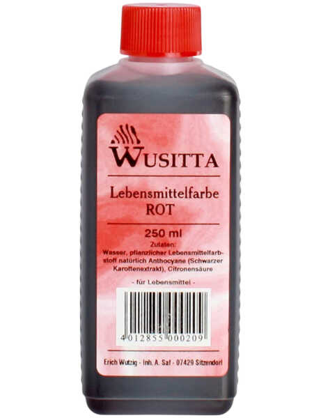 Wusitta Lebensmittelfarbe Rot Lebensmittel Färben Halloween 250ml