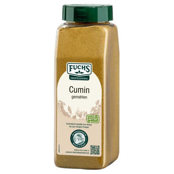 Fuchs Professional Cumin gemahlen 450 g Vorrat Kreuzkümmel Gewürz