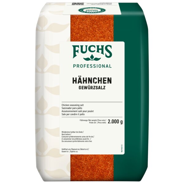 FUCHS Hähnchen Gewürzsalz 2 kg – Würzmischung für Geflügel und Grillgerichte