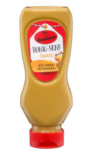 Händlmaier Honig‑Senf Sauce Süß‑pikante 225 ml, Squeeze‑Flasche