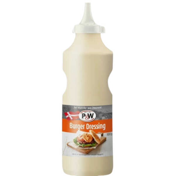 P&W Burger Dressing 900g Squeeze Flasche Hamburger Sauce Majo