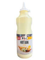 P&W Hot Dog Senf Dänisch süß-pikant 900g Squeeze-Flasche Burger Sauce BBQ