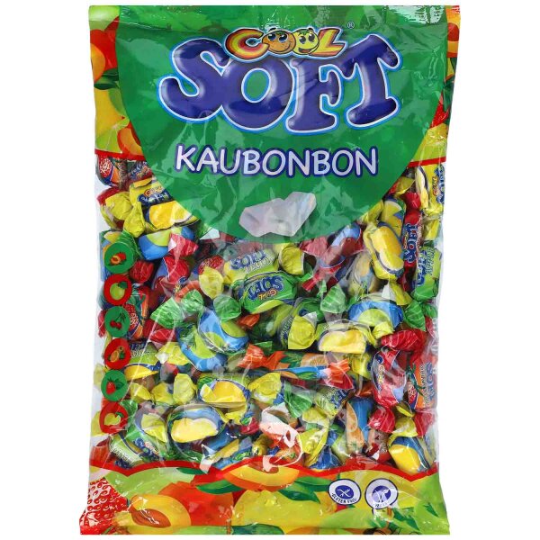 Cool Soft Kaubonbons 175er – Großpackung Frucht‑Kaubonbons 6 Sorten Vorrat Geschenk