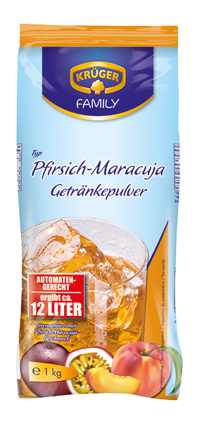 Krüger Family Getränkepulver Pfirsich Maracuja 1kg Instant Limo Pulver