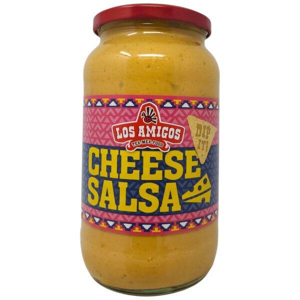 Los Amigos Tex Mex Cheese Salsa Sauce 950ml Glas Käse Dip Mexikanisch
