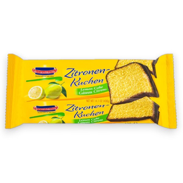 KuchenMeister Zitronenkuchen 400g – Saftiger Rührkuchen mit frischer Zitronennote
