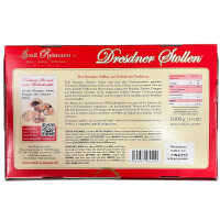 Original Dresdner Stollen 1 kg Traditionsstollen mit Rosinen und Butter im Geschenkkarton Emil Reimann