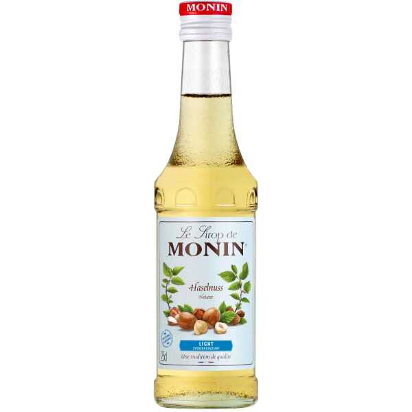 MONIN Light Haselnuss 0,25 L Barsirup Kaffee